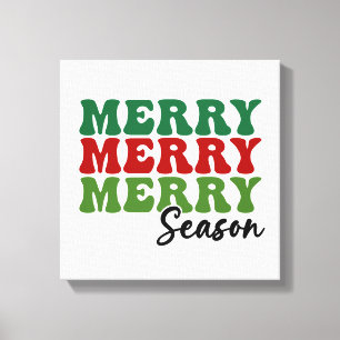 Temporada de merry Merry - Arte de vacaciones retr
