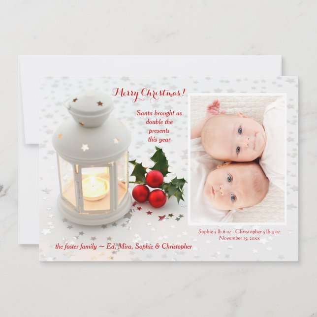 Temporada de Milagros Foto Tarjeta de vacaciones (Anverso)