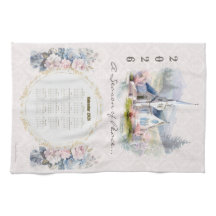 Temporada de paz 2026 de la toalla del calendario 