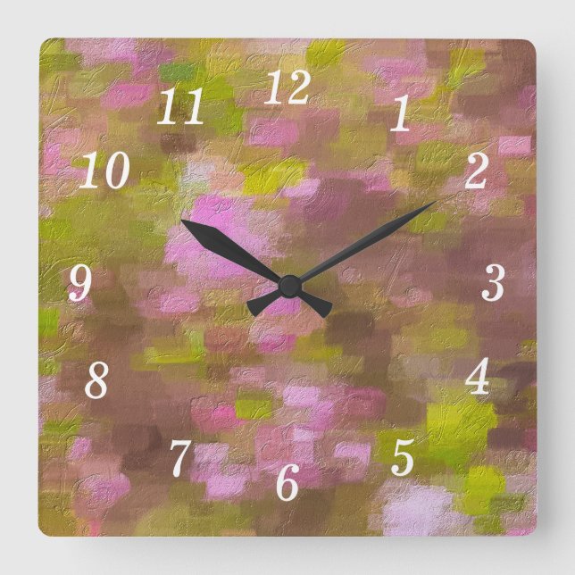 Temporada de primavera agita el reloj de pared abs (Anverso)