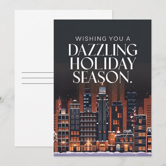 Temporada de vacaciones - Tarjetas para Navidades (Anverso / Reverso)