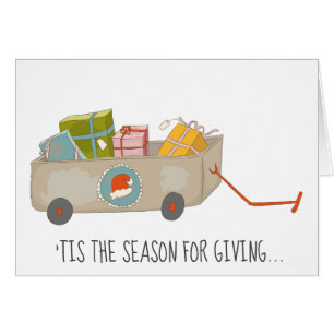 Temporada para dar una tarjeta de Navidades de car