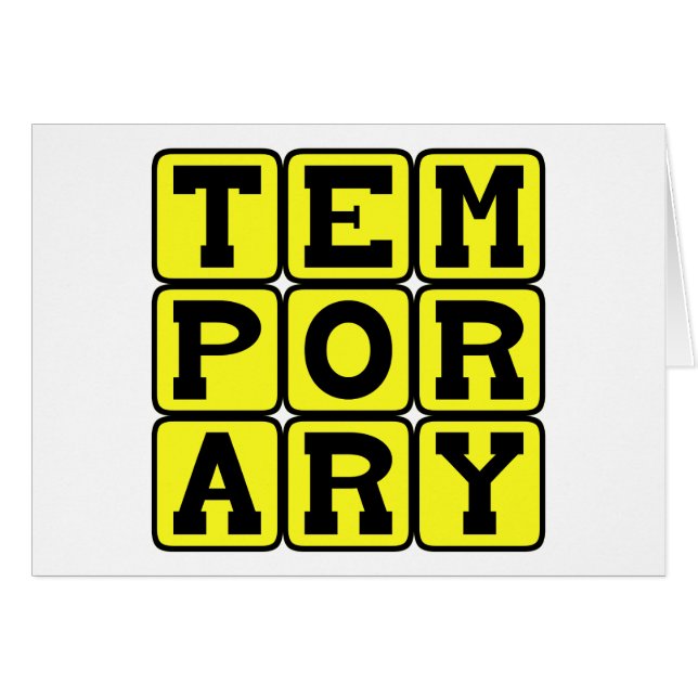Temporal, a Corto Plazo (Anverso (Horizontal))