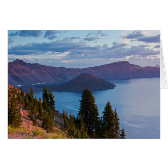 Temprano en la mañana, Crater Lake (Anverso (Horizontal))