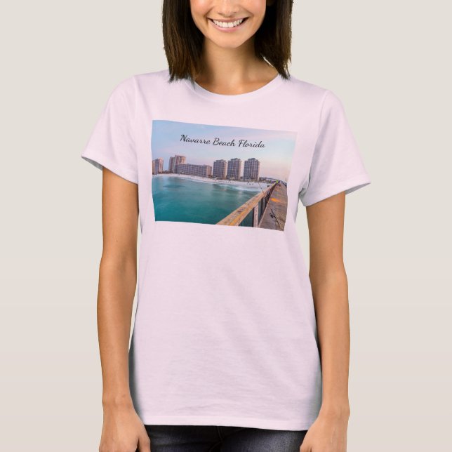 Temprano Navarre Beach Florida Pesca Camiseta (Anverso)