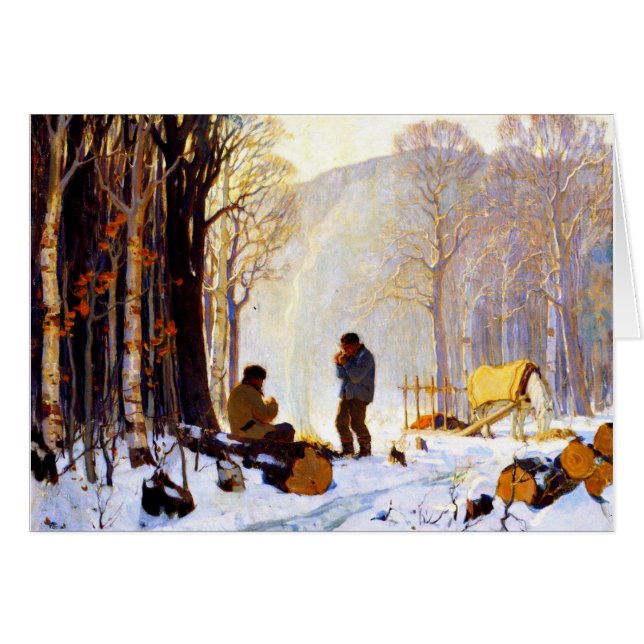 Temprano por la mañana en los bosques (Anverso (Horizontal))