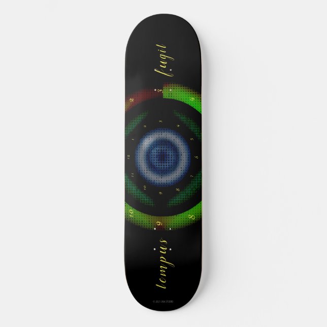 Tempus Fugit Skateboard (Anverso)