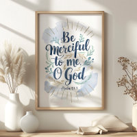 Ten piedad de mí oh Dios Salmo 51:1 Arte de las Es
