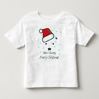 "Ten un beary Feliz Navidad", camiseta de un niño