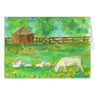 Ten Un Buen Día De Animales De Granja De Gallinas