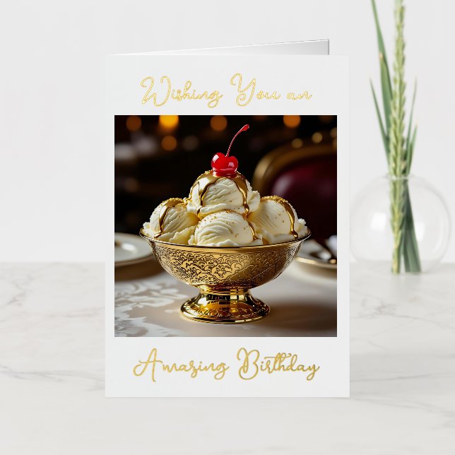 Ten un Cumpleaños Increíble | Sundae de Helado (Anverso)