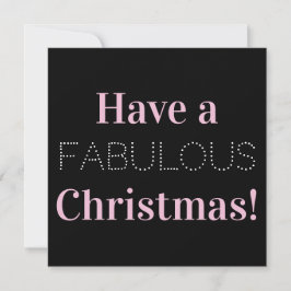 Ten un fabuloso Navidad foto rosa blanco negro