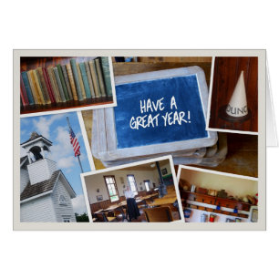 "Ten un gran año" Vintage School House Scenes