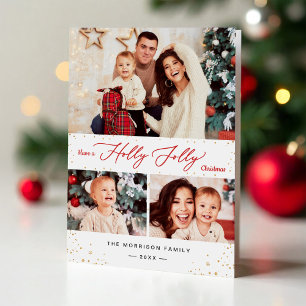 Ten un Navidad de Holly Jolly Gold Confetti 3 Foto
