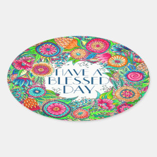 Ten un Pegatina del Día Bendito