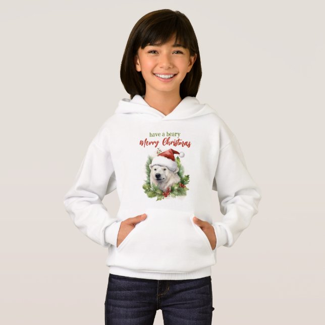 Ten Un Temor, Feliz Navidad Polar Bear Personaliza (Anverso completo)