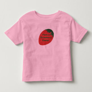 Ten una camisa de fresa para huevos de pascua