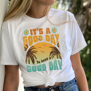 Ten una camiseta de buen día, estética de moda