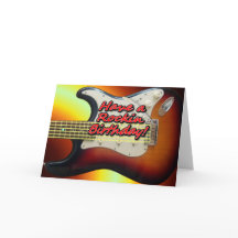 Ten una tarjeta de cumpleaños de Rockin
