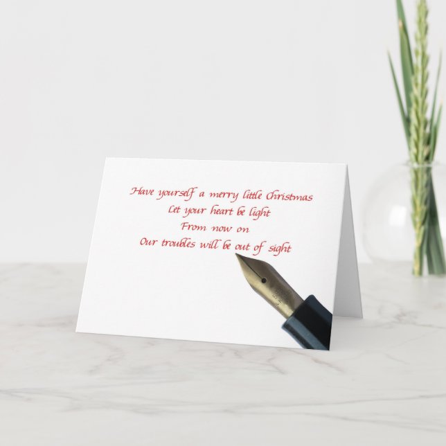 ten una tarjeta de navidades alegres (Anverso)