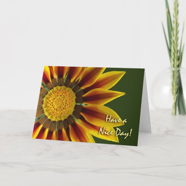 Ten una tarjeta de saludo de buen día, Gazania Flo (Anverso)
