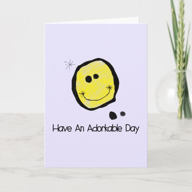 Ten una tarjeta de saludo de un día adorable (Anverso)