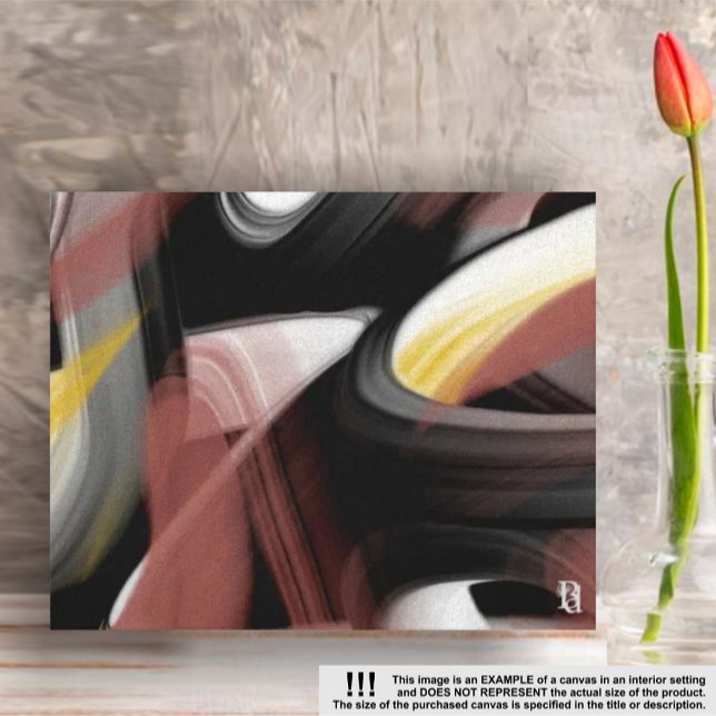 Tendencia 10x8" Resumen de arte Polvo blanco negro (Subido por el creador)