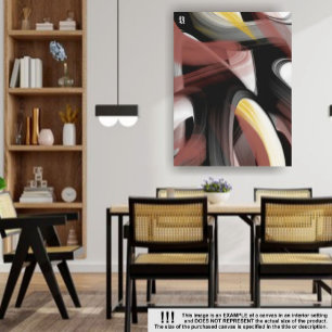 Tendencia de 18x24" Resumen de arte Polvo blanco n