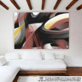 Tendencia de 42x32" Resumen de arte Polvo blanco n