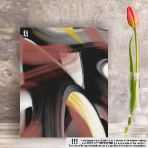 Tendencia de 8 x 10" Resumen de arte Polvo blanco 