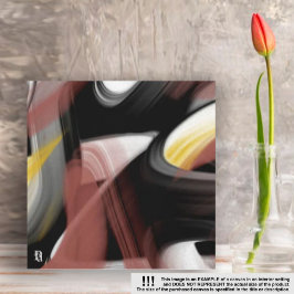 Tendencia de 8 x 8" Resumen de arte Polvo blanco n