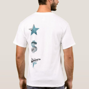 Tendencia de camiseta impresa en reverso RICH Resu