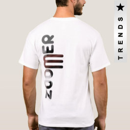 Tendencia de camisetas de impresión trasera ZOOMER