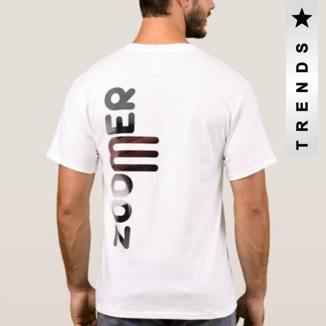 Tendencia de camisetas de impresión trasera ZOOMER (Subido por el creador)