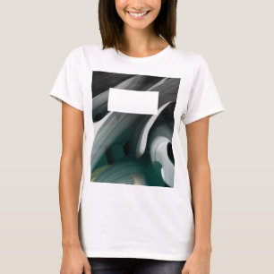 Tendencia de camisetas Resumen Art Black White Gre