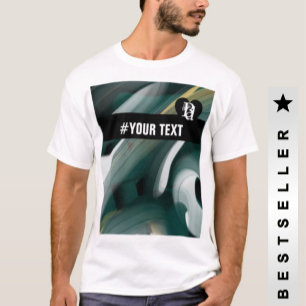 Tendencia de camisetas Resumen Art Black White Gre