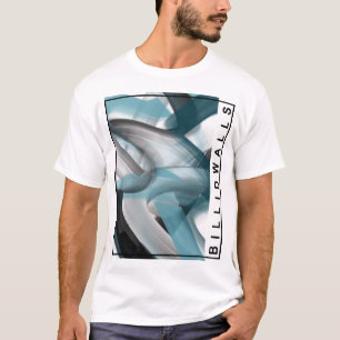 Tendencia de camisetas Resumen del Océano Azul Art