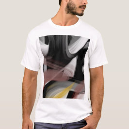 Tendencia de camisetas Resumen Polvo Blanco Negro