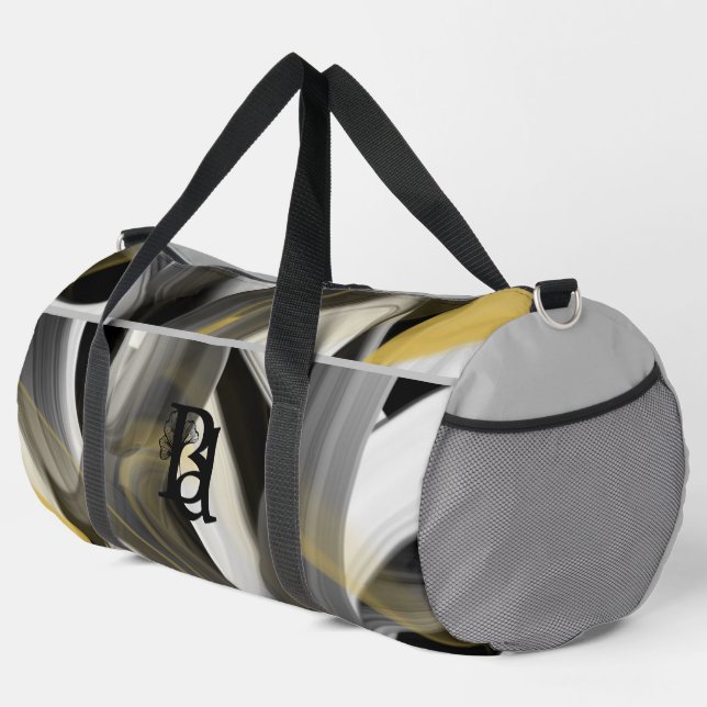 Tendencia de la bolsa de Duffel grande gris Resume (Esquina derecha)