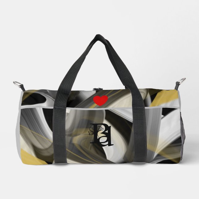 Tendencia de la bolsa de duffel gris pequeño Resum (Anverso)
