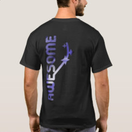 Tendencia de la camiseta de impresión trasera AWES