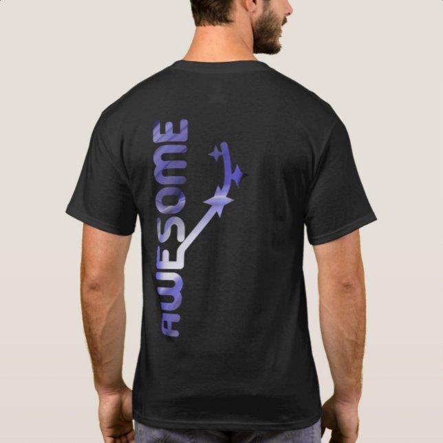 Tendencia de la camiseta de impresión trasera AWES (Subido por el creador)