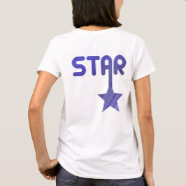 Tendencia de la camiseta de impresión trasera STAR
