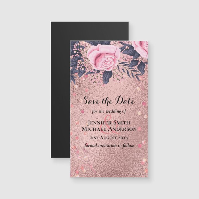 Tendencia de ROSEGOLD Boda de la Marina Rosa Metál (Anverso/Reverso)