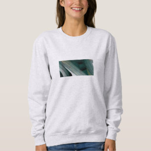 Tendencia de sudaderas Resumen Arte Verde Blanco N