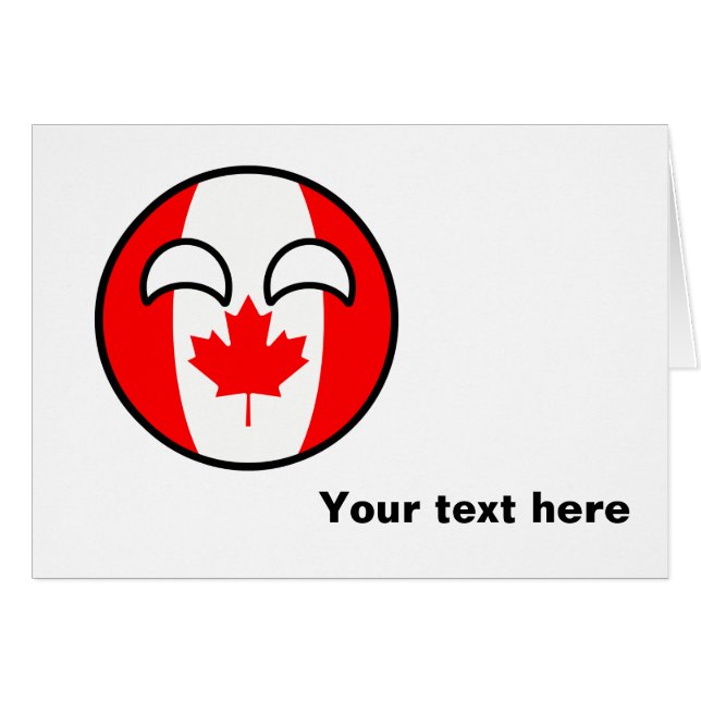Tendencia divertida Geeky Canada Countryball (Anverso (Horizontal))