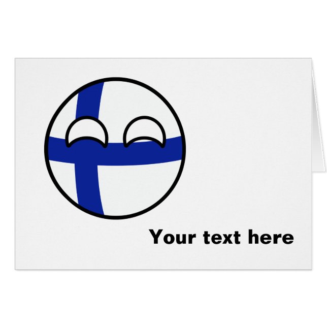 Tendencia divertida Geeky Finlandia Countryball (Anverso (Horizontal))