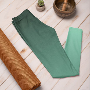 Tendencia Otoño Color Minty Green Ombre Leggings