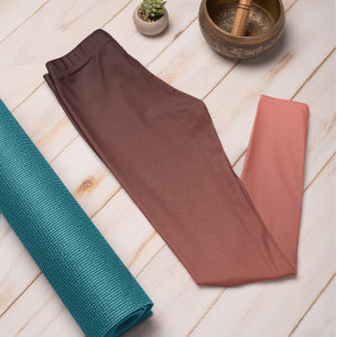 Tendencia Otoño Coral Sunset Ombre Leggings