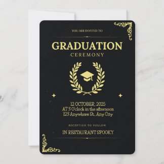 Tendencias actuales: Invitación de graduación
